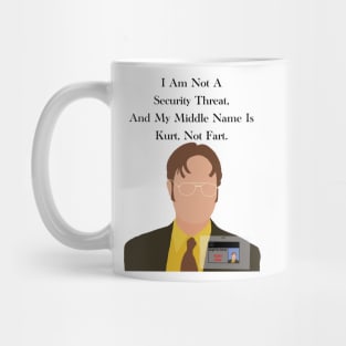 The office Dwight Schrute quote security threat, kurt not fart Mug